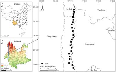 Partitioning beta diversity of dry and hot valley vegetation in the Nujiang River in Southwest China